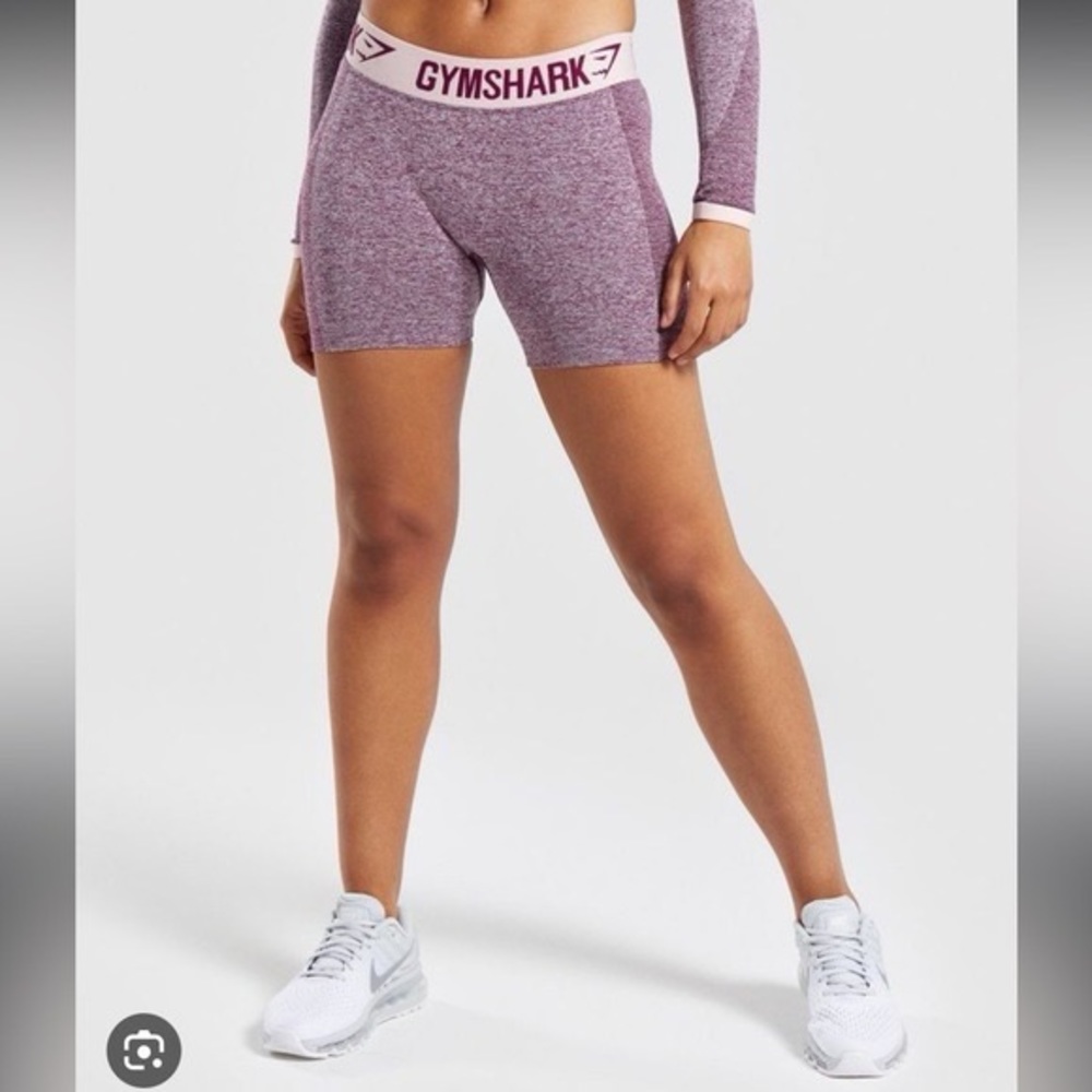 Gymshark Flex Shorts - Dark Ruby Marl - Small - image 1